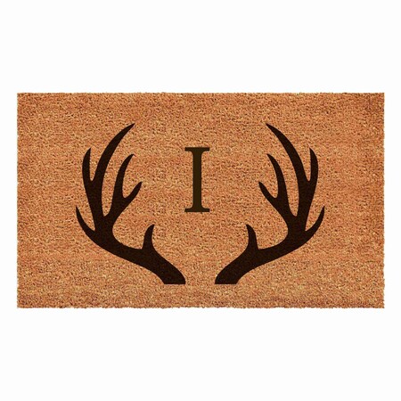 Calloway Mills Monogram Door Mat, Black, Natural, 30 in W x 48 in L 108803048I